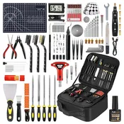 141 Piece 3D Printer Tool Kit & Accessory Kit with Cordless Rotary Sander