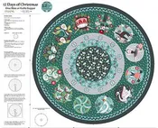 12 Days of Christmas-37" Panel Treeskirt Multi 2600-32100-X