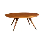 72" Round Vladimir Kagan Dining Table, 1950s
