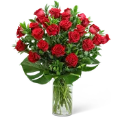 Red Roses with Modern Foliage (24)