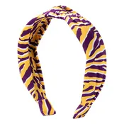 Azarhia Top Knot Headband - Tiger Stripe