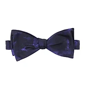 Black Purple Bow Tie