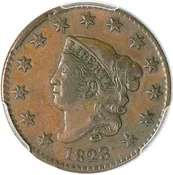 (1627) 1823 1C PCGS XF40 CAC