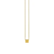 Adjustable Cube Necklace 01 in Yellow Gold