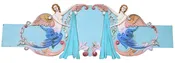 Carousel Rounding Board with Mermaids Blue
