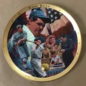 Franklin Mint “The Legendary Babe Ruth” Plate