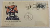 Vintage 1961-1963 Civil War Centennial DIXIPEX IV Embossed Cacheted Cover ✉️ Postally Used Envelope