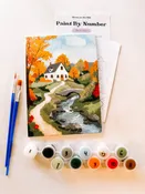Autumn Cottage Mini Paint By Number