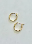 14k Gold plated Hoop Earrings - XXSmall