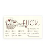 Alexa Pulitzer Fuck What You Heard Calling Cards (10 Pack)