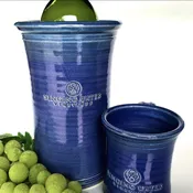 Custom Logo Wine Bottle Chiller — Hill Country Pottery