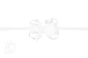 Beyond Creations 1/4" Headband Medium Scalloped White
