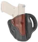 1791 Gunleather BH21BLBR BH2.1  OWB Size 2.1 Black/Brown Leather Belt Slide Compatible w/Glock 17/S&amp;W M&amp;P Shield/Springfield XD Right Hand