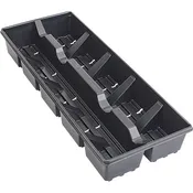 10 –  Pocket Square Carry Tray for 4.5″ Square Pot (Short Ribbed)