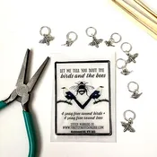 Birds and Bees Stitch Markers