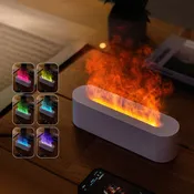 Flame Aromatherapy Humidifier with Essential Oil Options