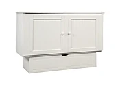 Cottage Queen Murphy Cabinet Bed White by Arason Furniture