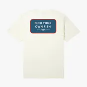 Aftco Find Your Own Fish SS T-Shirt - Cream