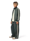 Molo Green Sport Pants with Side Stripes