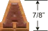 Extra Small Double-Raised Wooden Letters