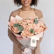 Bouquet "Apple Tea" with 20/50/75 carnations