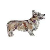 Acrylic Dog Shelfie - Corgi Blonde