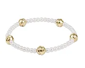 Admire Small Gold 3mm Pearl Bracelet