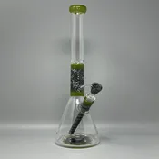 Augy Glass Green Worked Beaker