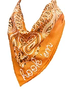 Burnt Orange Hook em Embroidered Game Day Scarf