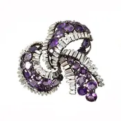Amethyst Bow Pin (BWP-14)
