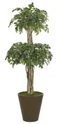 Ficus Double Topiary Tree, Faux, 7' | NDI