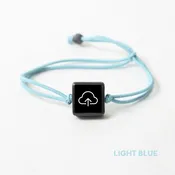 Tap-to-Phone Bracelets on Lite Bungee - Clay Square