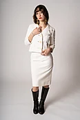 1960’s Lilli Ann White Skirt + Jacket Set