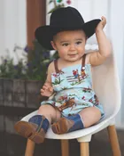Cowboy Baby Romper