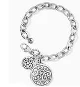 Brighton Bracelet Contempo Medallion Link (Multiple Colors)