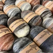Wholesale Felted Soap Natural Color Pack of 25 Individually Labeled