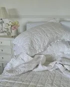 The Farmhouse by Rachel Ashwell - Ruffled Washed Cotton White - Quilt Set