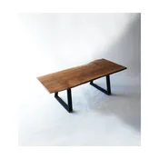live edge reclaimed wood dining table — birdloft