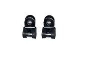 Helmet 1/4" Rubber Lined Face Cage Holder Clips -Pair - For Upgrading Face Mask