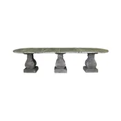 126″ Old English Oval Dining Table