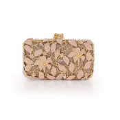 Adelaide Floral Vine Pearl and Crystal Beaded Minaudiere