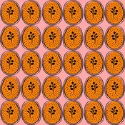 Ciao Cilantro Wallpaper - Melon/Black