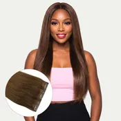 16" Chocolate Brown Seamless Clip-ins (140g)