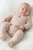 Ely's & Co. - Pointelle Bow Print  Collection - Footie + Beanie