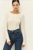 Arlette Longsleeve Boatneck Top