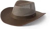 Hayes Cowboy Mesh Brimmed Hat | Chocolate