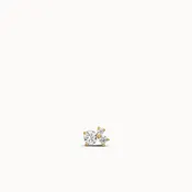14k Diamond Cluster Flat Back Stud