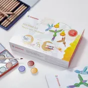 Stockmar Painting + Drawing Set - Paint, Paper, TRIANGULAR Pencils