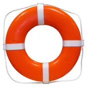 Closed-Cell USCG-Approved Life Ring With Webbing Straps