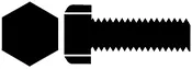 00-90 Brass Hex Head Machine Screws -- 3/16 x .047"  .48 x .12cm pkg(12)